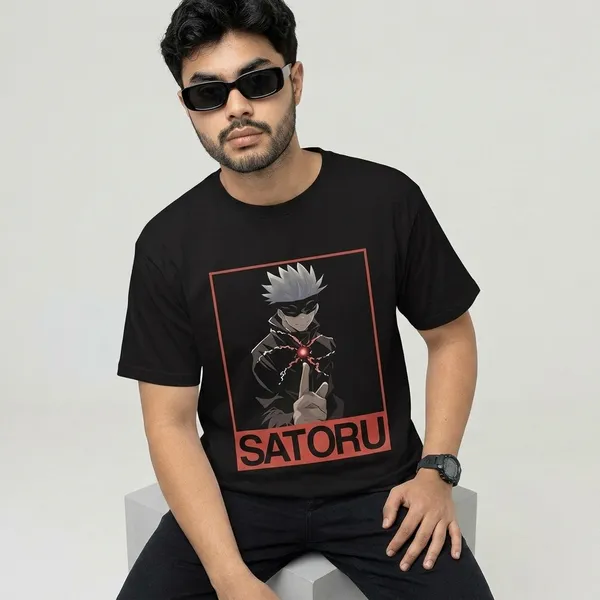 Black_Pure_Cotton_Graphic_Print_Crew_Neck_T-Shirt_For_Men