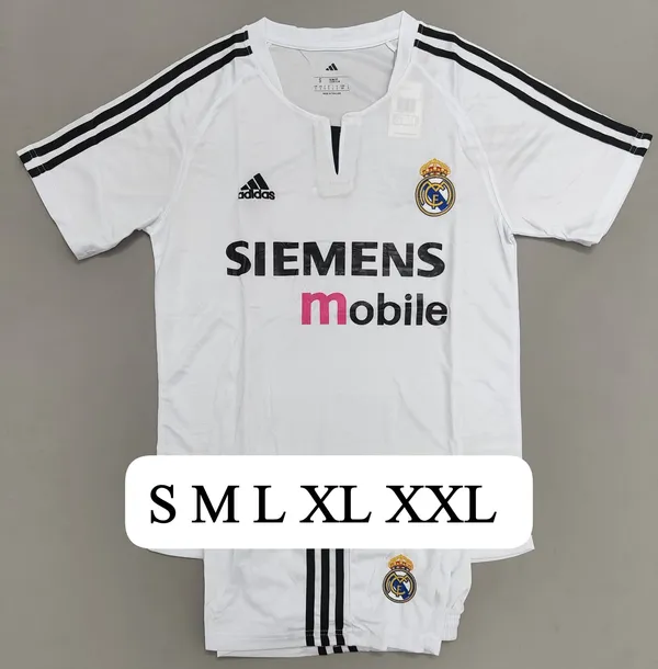 White_Adidas_Real_Madrid__Retro_jersey_set_with_shorts
