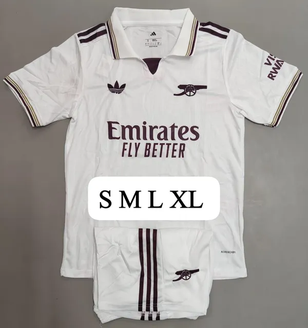 White_Emirates_Arsenal_Retro_Jersey_set_with_shorts