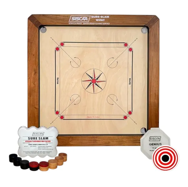 Siscaa_Winit_Sureslam_Natural_Carrom_Board_Includes_Without_Coin,_Striker,_And_Powder