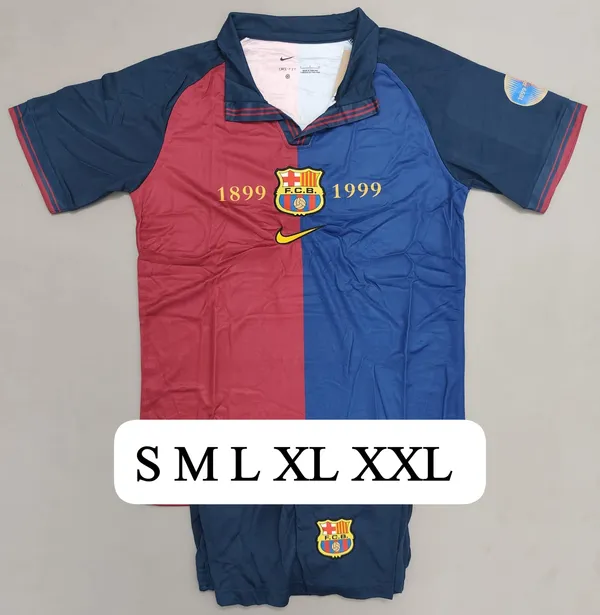 FC_Barcelona_1899-1999_Retro_Jersey_set_with_shorts