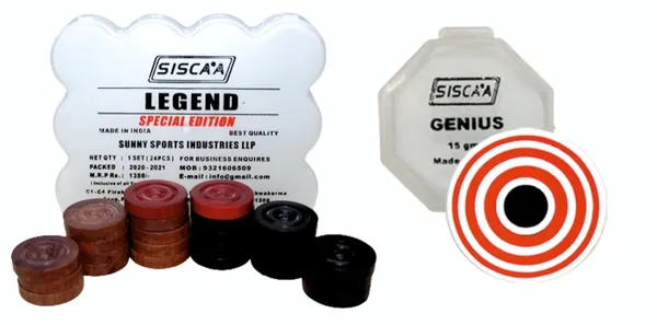 Siscaa_Champion_Fighter_Brown_Carrom_Board_Includes_Without_Coin,_Striker,_And_Powder_-_24_Mm