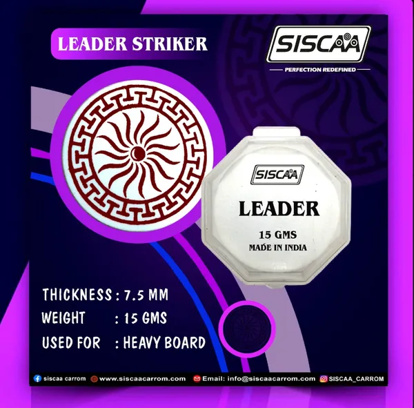 Siscaa_Leader_Carrom_Striker_-_50X50X10_Mm