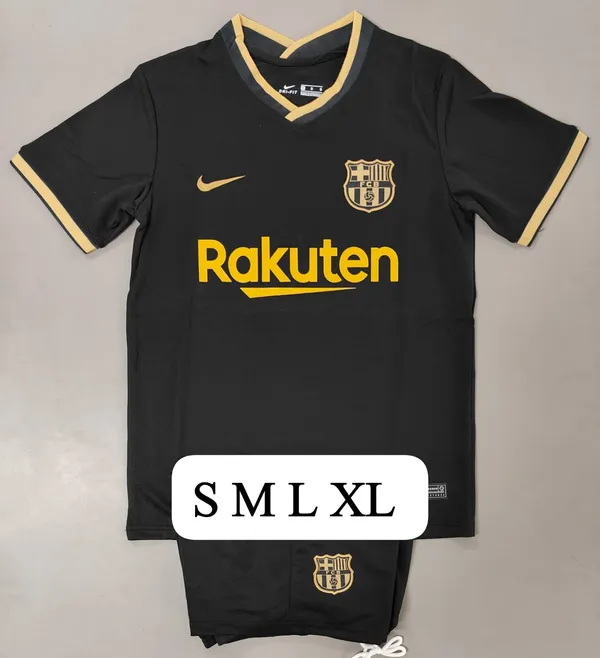 Black_and_Gold__Barca_Retro_jersey_set_with_shorts