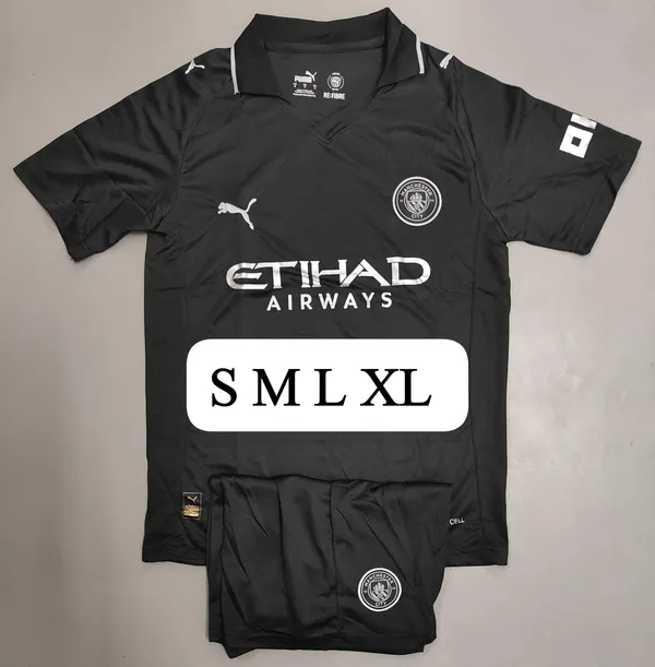 Black_Puma_Man_city__Retro_jersey_set_with_shorts