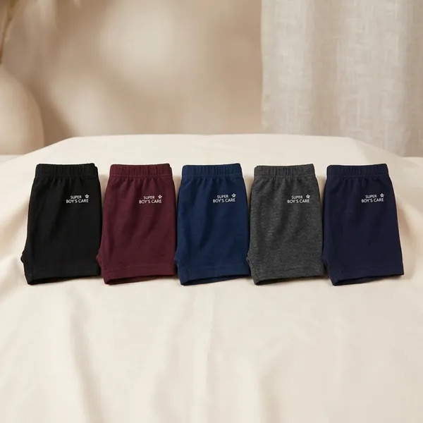 Multicolour_Cotton_Plain_Innerwear_For_Boys_(Pack_Of_5)