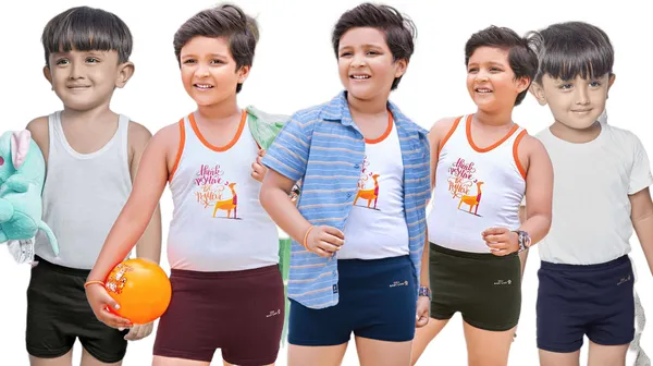 Multicolour_Cotton_Plain_Innerwear_For_Boys_(Pack_Of_5)