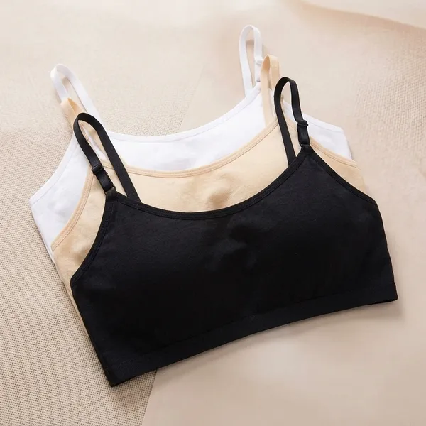 White_Beige_Black_Cotton_Non-Padded_Slip_For_Women_(Pack_Of_3)