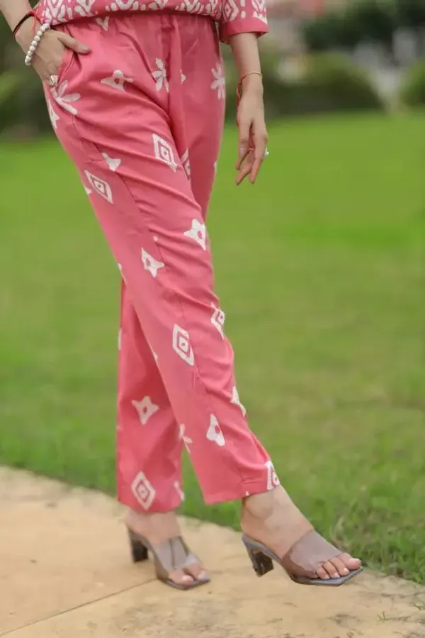 Yellow_Cotton_Printed_Kurta_Pant_Set_For_Women