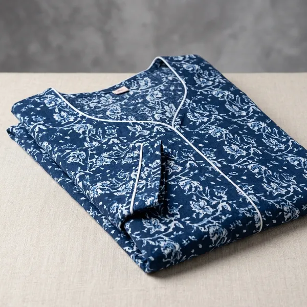 Blue_Cotton_Printed_Nighty_For_Women