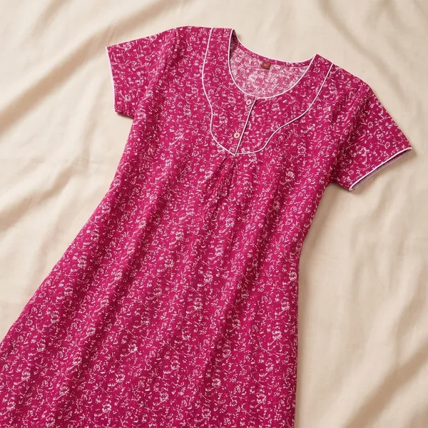Pink_Cotton_Printed_Nighty_For_Women