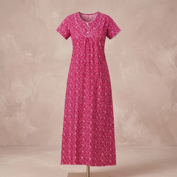 Pink_Cotton_Printed_Nighty_For_Women