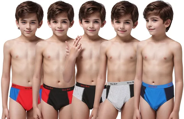 Multicolour_Cotton_Brief_Innerwear_For_Boys_(Pack_Of_5)