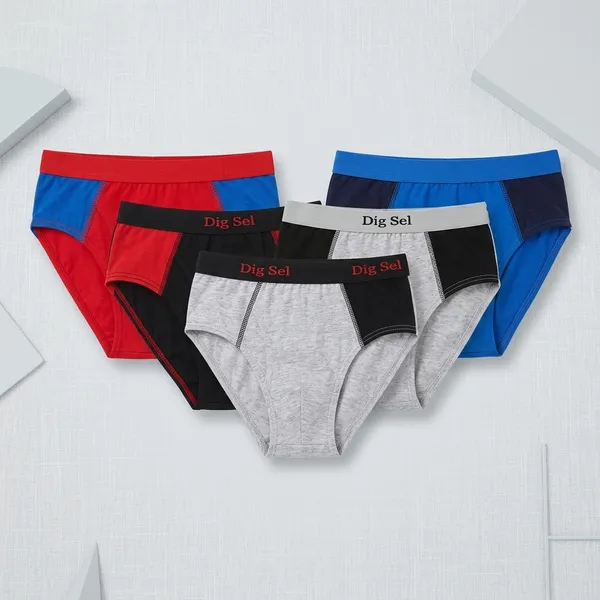 Multicolour_Cotton_Brief_Innerwear_For_Boys_(Pack_Of_5)