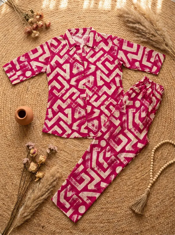 Pink_And_Beige_Cotton_Blend_Premum_Co-Ords_For_Women