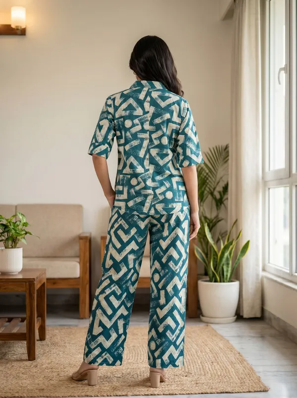 Beige_And_Green_Cotton_Blend_Premum_Co-Ords_For_Women
