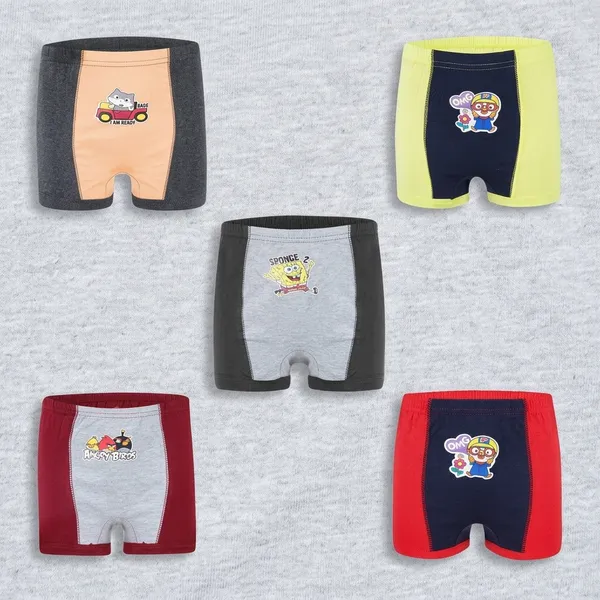 Multicolour_Cotton_Innerwear_For_Boys_(Pack_Of_5)