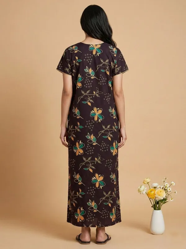 Maroon_Cotton_Printed_Nighty_For_Women