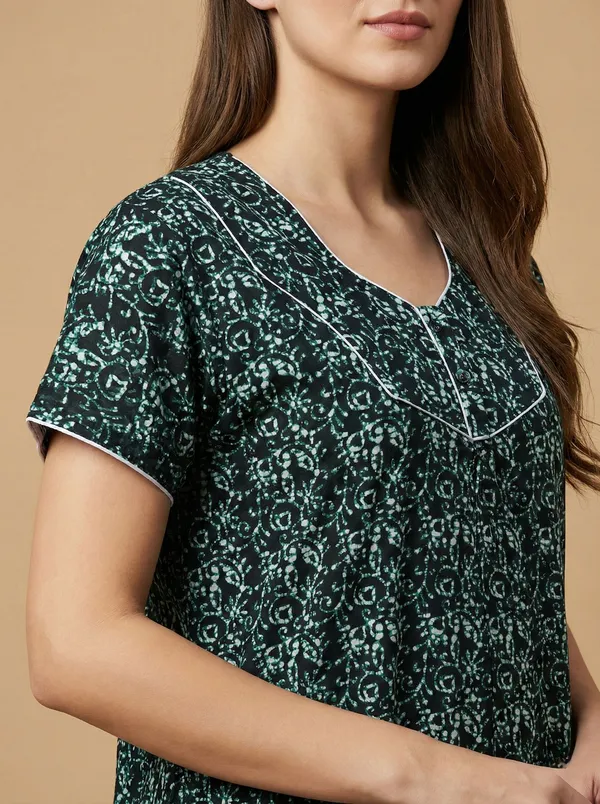 Green_Cotton_Floral_Printed_Nighty_For_Women