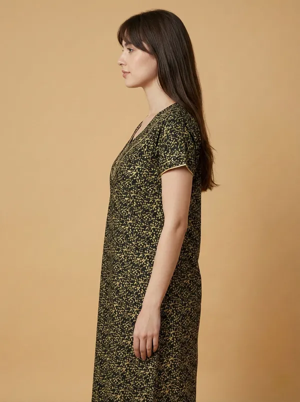 Green_Cotton_Floral_Printed_Nighty_For_Women