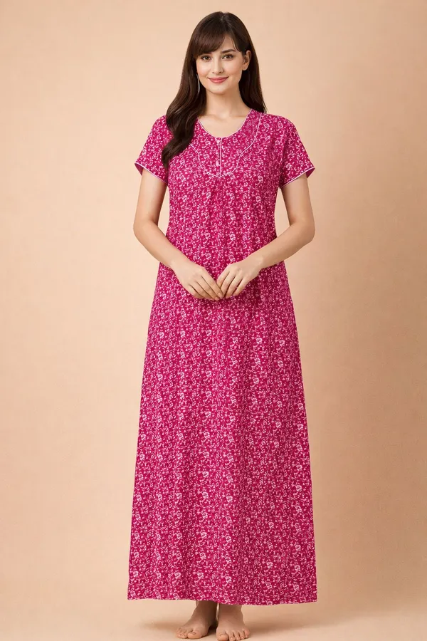Pink_Cotton_Printed_Nighty_For_Women