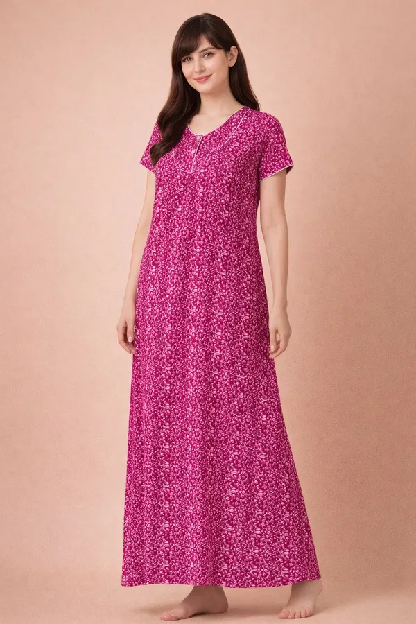 Pink_Cotton_Printed_Nighty_For_Women