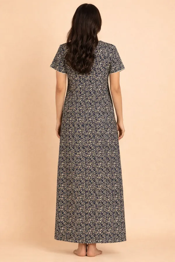 Blue_Cotton_Printed_Nighty_For_Women