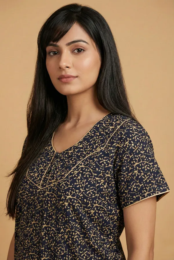 Blue_Cotton_Printed_Nighty_For_Women