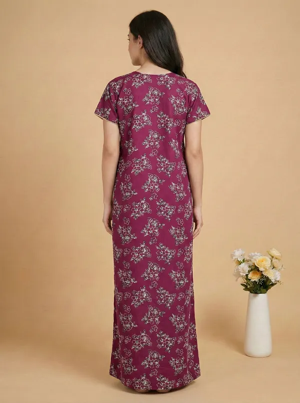 Pink_Cotton_Nighty_For_Women