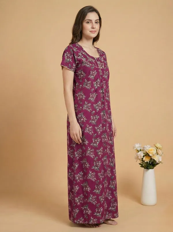 Pink_Cotton_Nighty_For_Women