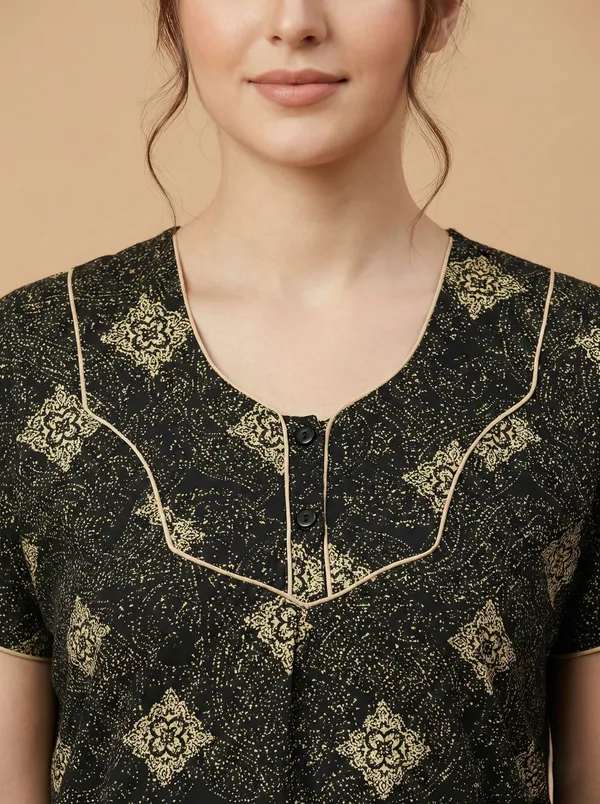 Blue_Cotton_Printed_Nighty_For_Women