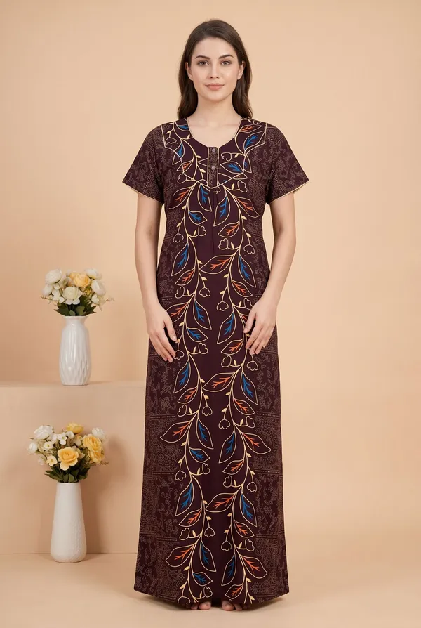Purple_Cotton_Printed_Nighty_For_Women