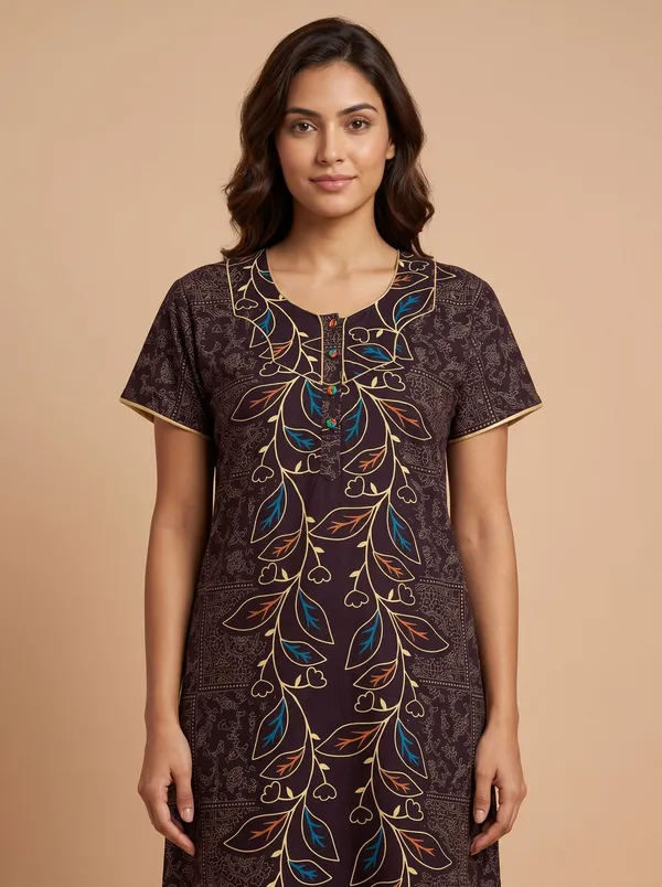 Purple_Cotton_Printed_Nighty_For_Women