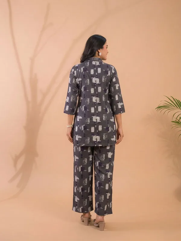 Grey_Viscose_Rayon_Premum_Co-Ords_For_Women