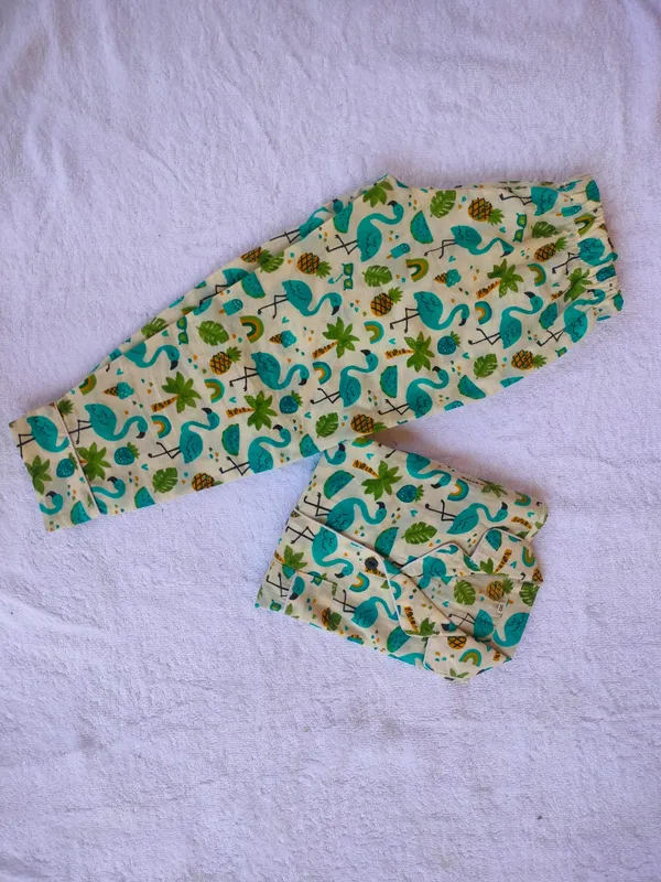 Cream_Dinosaur_Print_Cotton_Night_suit_set_for_kids