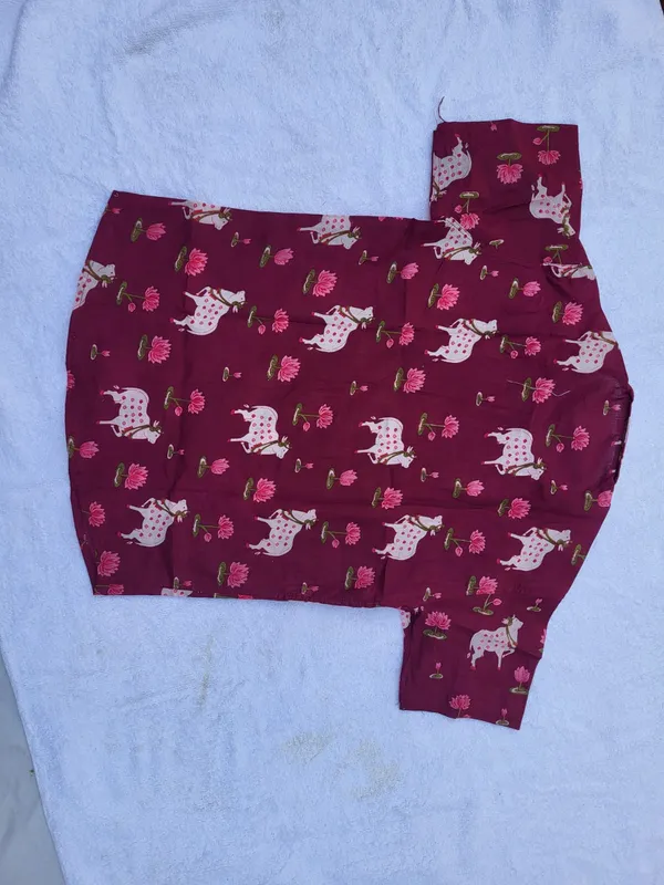 Maroon_Cotton_co_ord_set_for_Boys