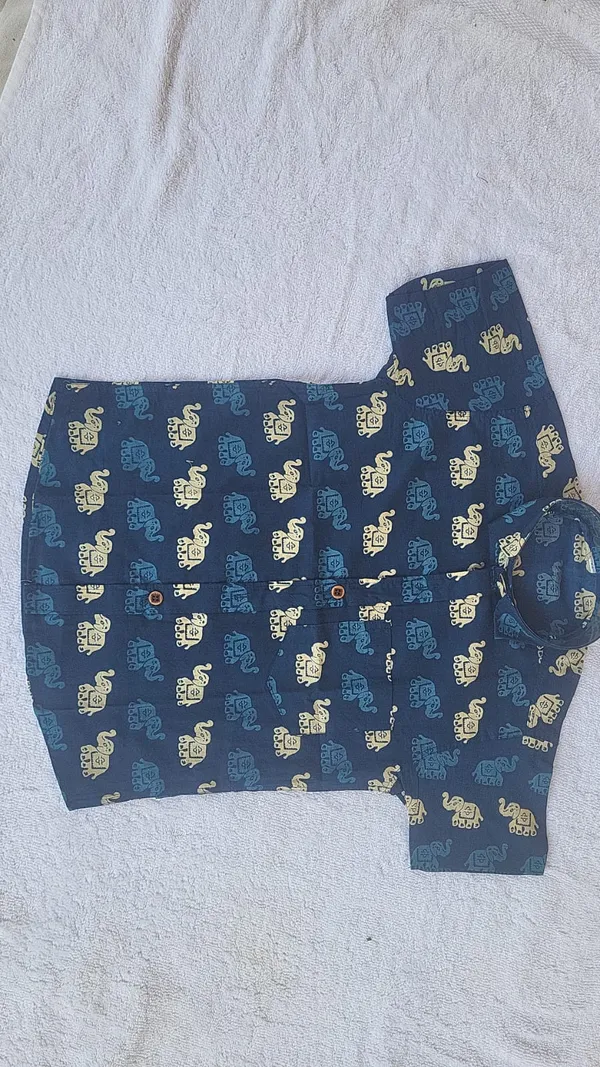 Navy_Blue_Cotton_Elephant_Print_Cord-set_Suit_for_Kids