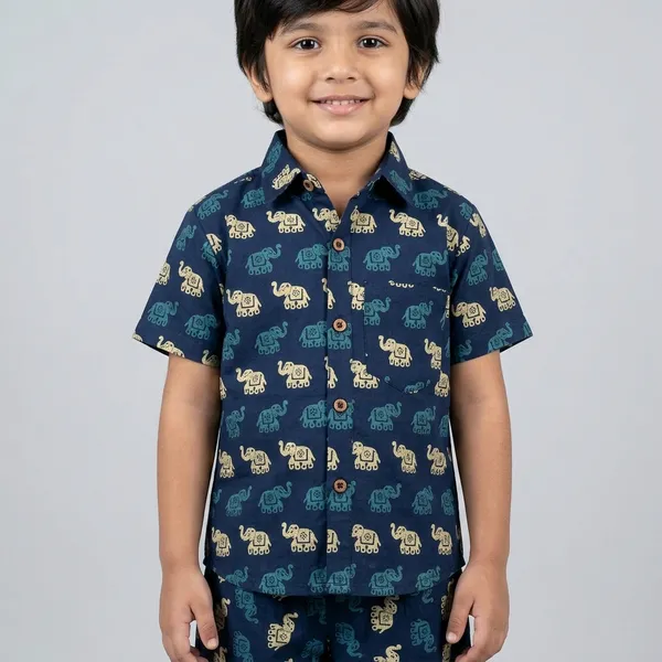 Navy_Blue_Cotton_Elephant_Print_Cord-set_Suit_for_Kids
