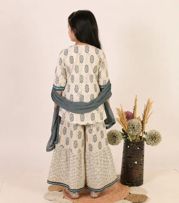 Ivory_Floral_Print_Pure_Cotton_Kurta_Palazzo_Set_with_Dupatta_for_Girls
