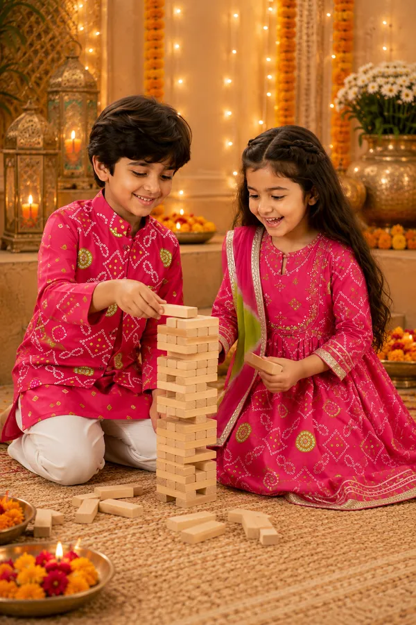 Pink_Bandhani_Print_Pure_Cotton_Kurta_Palazzo_Set_with_Dupatta_for_Girls