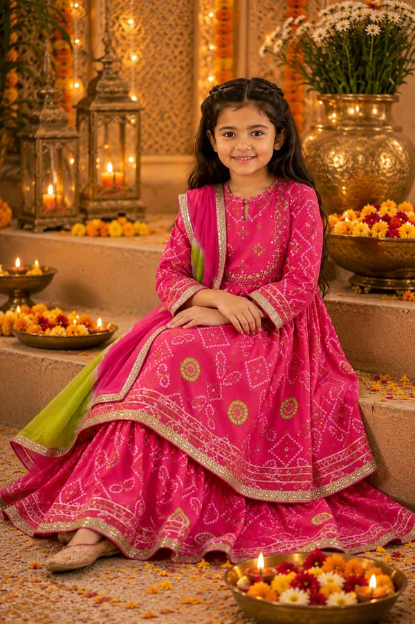 Pink_Bandhani_Print_Pure_Cotton_Kurta_Palazzo_Set_with_Dupatta_for_Girls