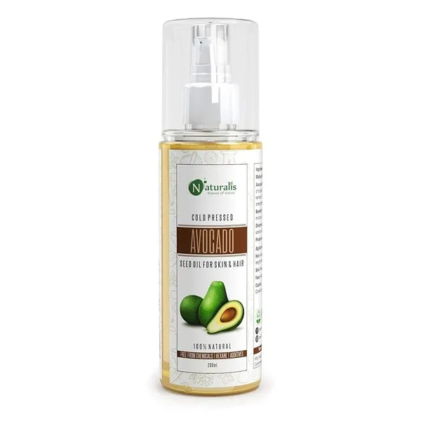 Naturalis_Cold_Pressed_Avocado_Carrier_Oil_200ml_|_Rich_in_Vitamin_E_|_For_Hair,_Face_&_Skin