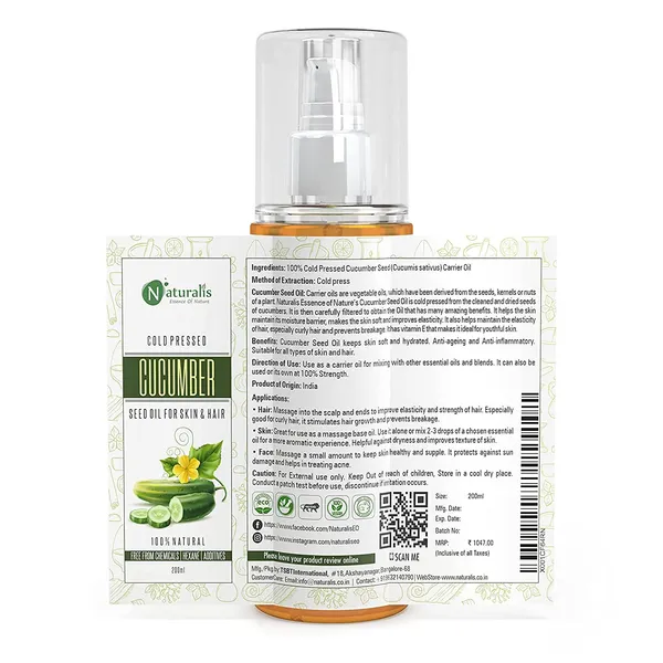 Cucumber_Seed_Carrier_Oil_Natural_Moisturizer_For_Youthful_Skin_200ml