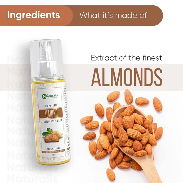 Naturalis_Sweet_Almond_Carrier_Oil_200ml_|_Pure_Cold_Pressed_for_Skin_&_Hair_Care