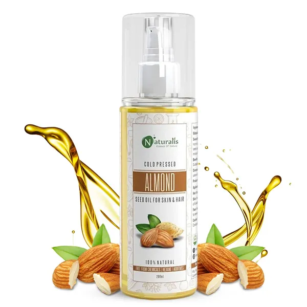 Naturalis_Sweet_Almond_Carrier_Oil_200ml_|_Pure_Cold_Pressed_for_Skin_&_Hair_Care