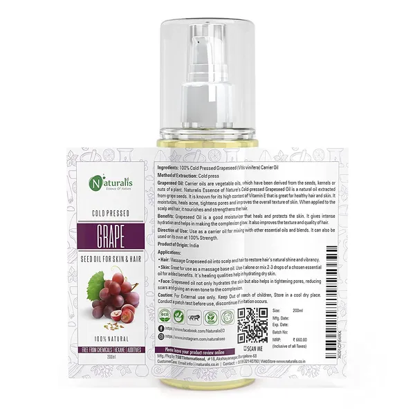 Cold_Pressed_Grapeseed_Carrier_Oil_For_Hair_Growth_Skin_Tightening_Face_Massage_And_Acne_200ml