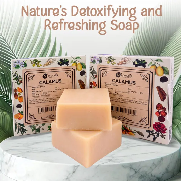 Hand_Milled_Luxury_Calamus_Solid_Soap_Bar_|_Cold_Process_|_100g