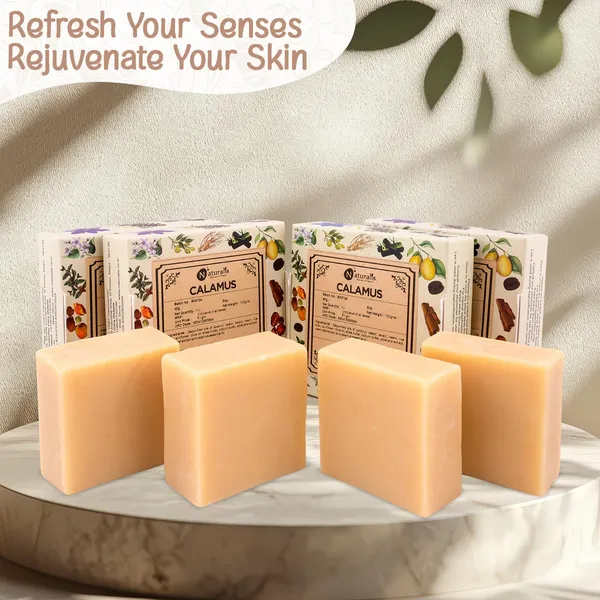 Hand_Milled_Luxury_Calamus_Solid_Soap_Bar_|_Cold_Process_|_100g