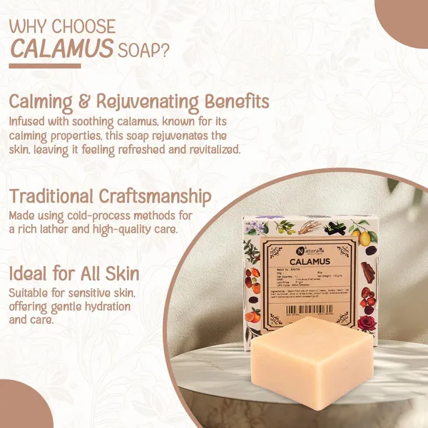Hand_Milled_Luxury_Calamus_Solid_Soap_Bar_|_Cold_Process_|_100g