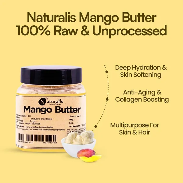 Naturalis_Mango_Body_Butter_with_Ylang_Ylang_Essential_Oil_200gms_Ingredient_For_Lip_Balm_Body_Butter_Skin_Moisturizer